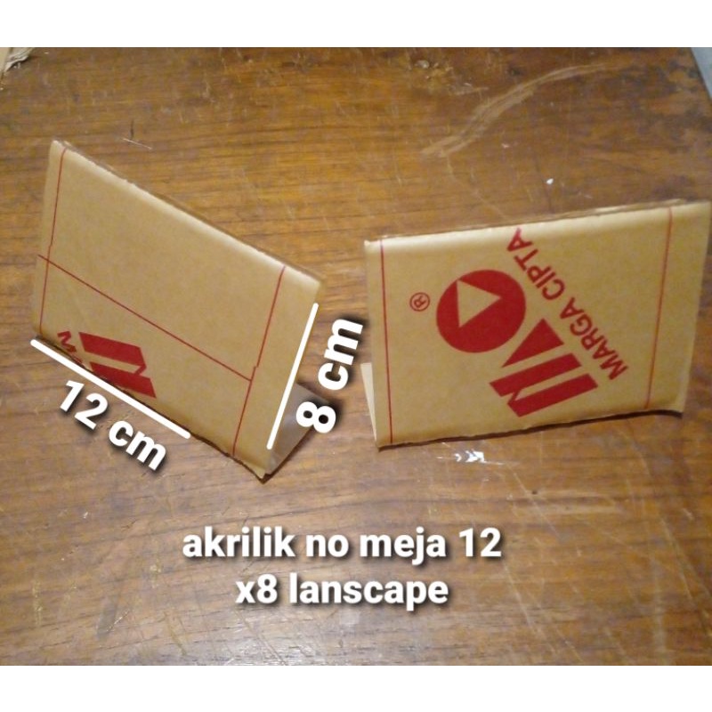 

akrilik no meja 12 x 8 cm model L lanscape