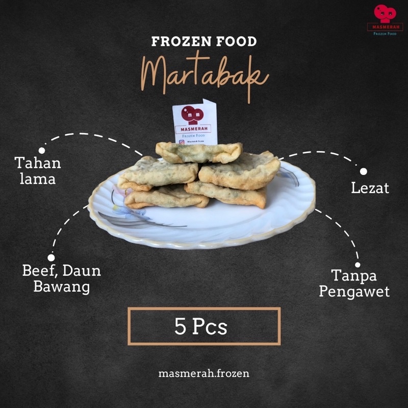 

Martabak isi telur daging sapi frozen