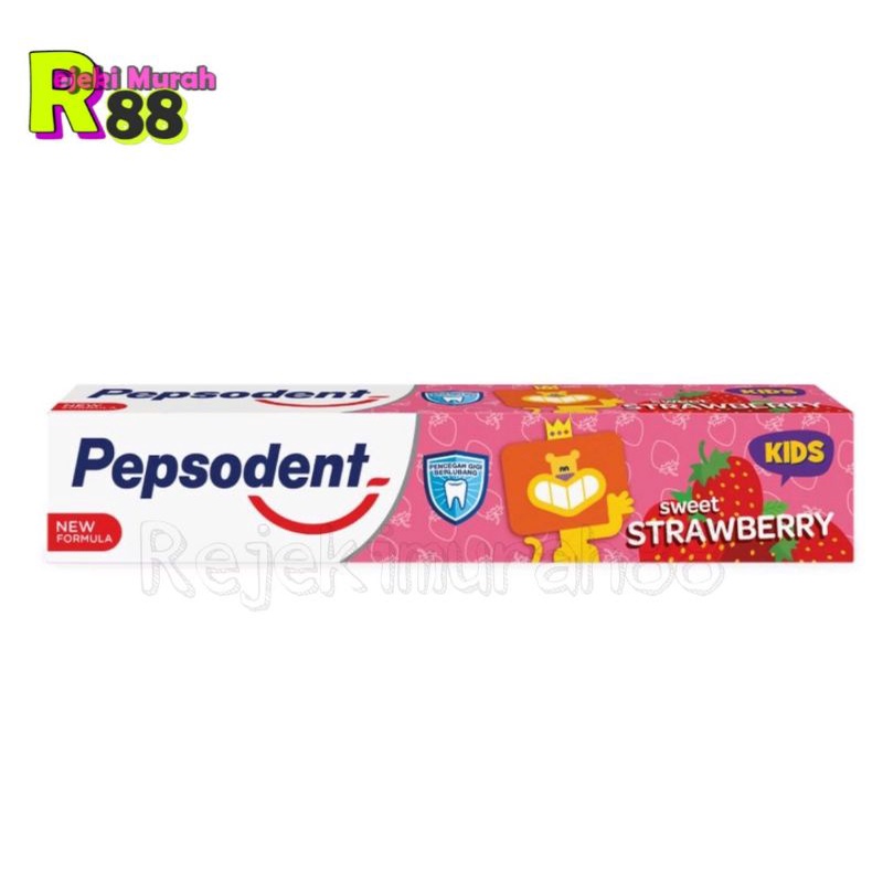 Pepsodent Pasta GigiPasta Gigi Anak rasa Strawberry/Orange 50g