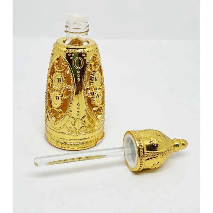 botol minyak wangi arab tola antik kosong, 3ml, model hiasan dinding istana