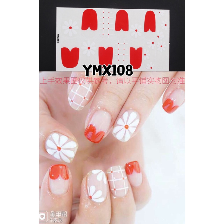 Stiker Kuku Motif Kartun Graffiti Leopard Gaya Korea Untuk Nail Art