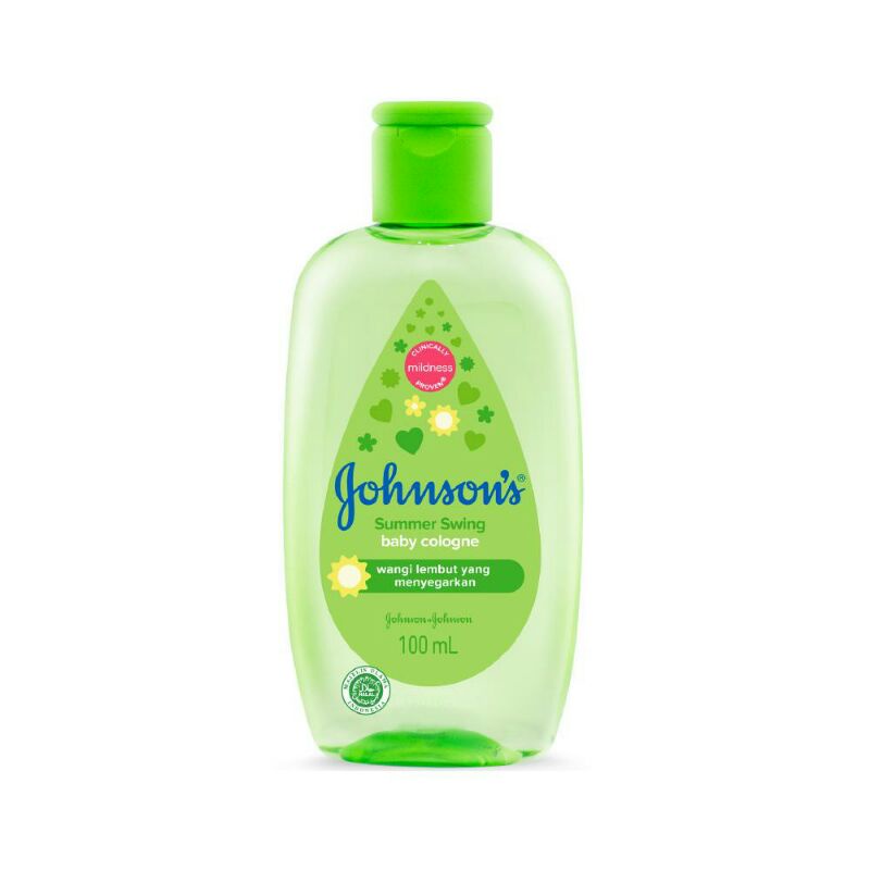 JOHNSON'S BABY COLOGNE SUMMER SWING & SLIDE / HIJAU & PINK 100ml