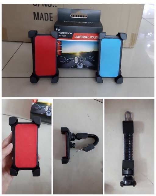 PROMO Holder Motor Universal GPS Hp/Mount HM-06 4 Sisi/Tempat/spion