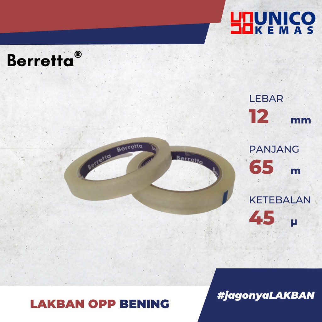 

[1 PCS] ISOLASI 1/2 INCH X 72 YARD (12 MM X 65 M) - LAKBAN TERMURAH