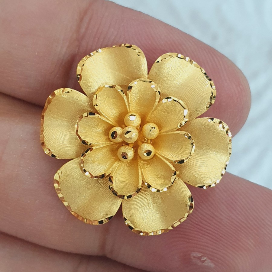 liontin charm bahan gelang bunga variasi emas 70 % 70% 700 16k