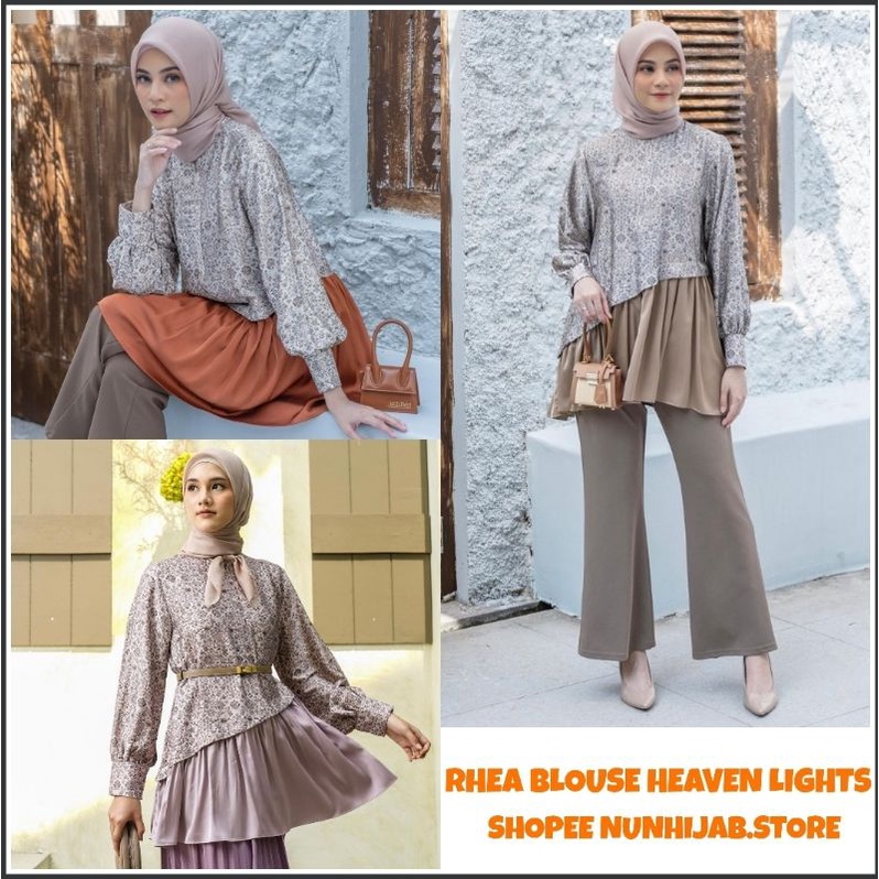 HL RAYA RHEA BLOUSE SHIRT TUNIC Tunik Baju Heaven Lights