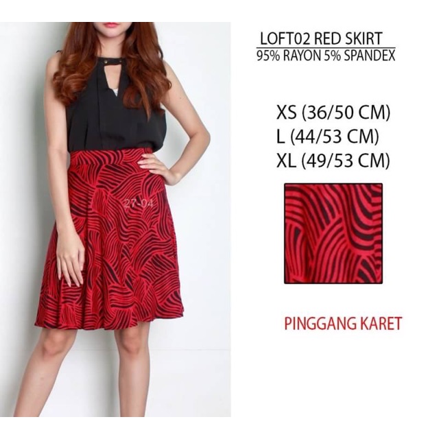 Branded LOFT02 RED SKIRT