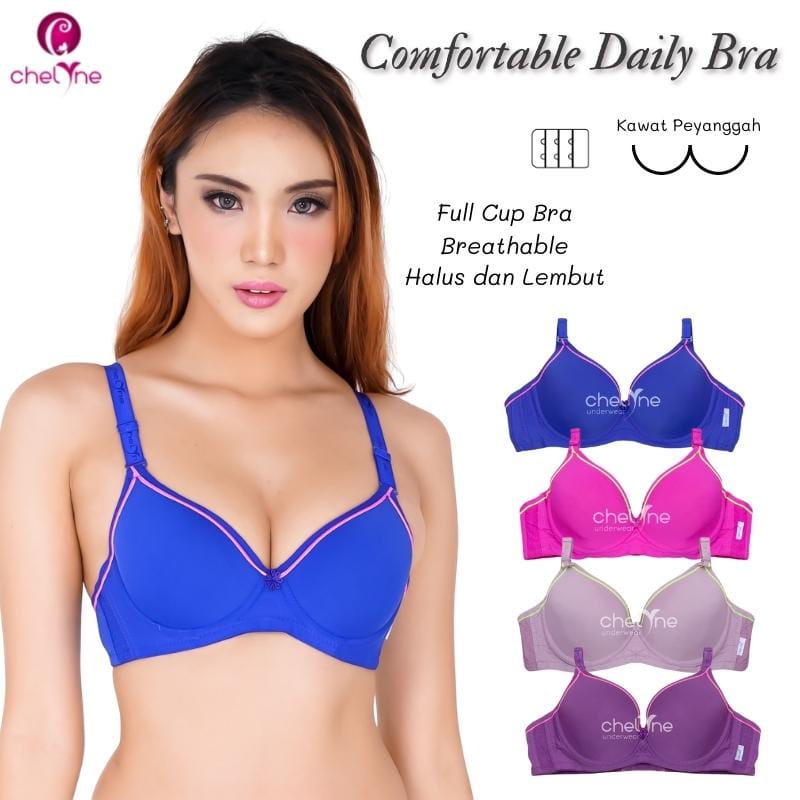 BH Chelyne Busa Kawat 8825 Full Cup Bra Harian Polos