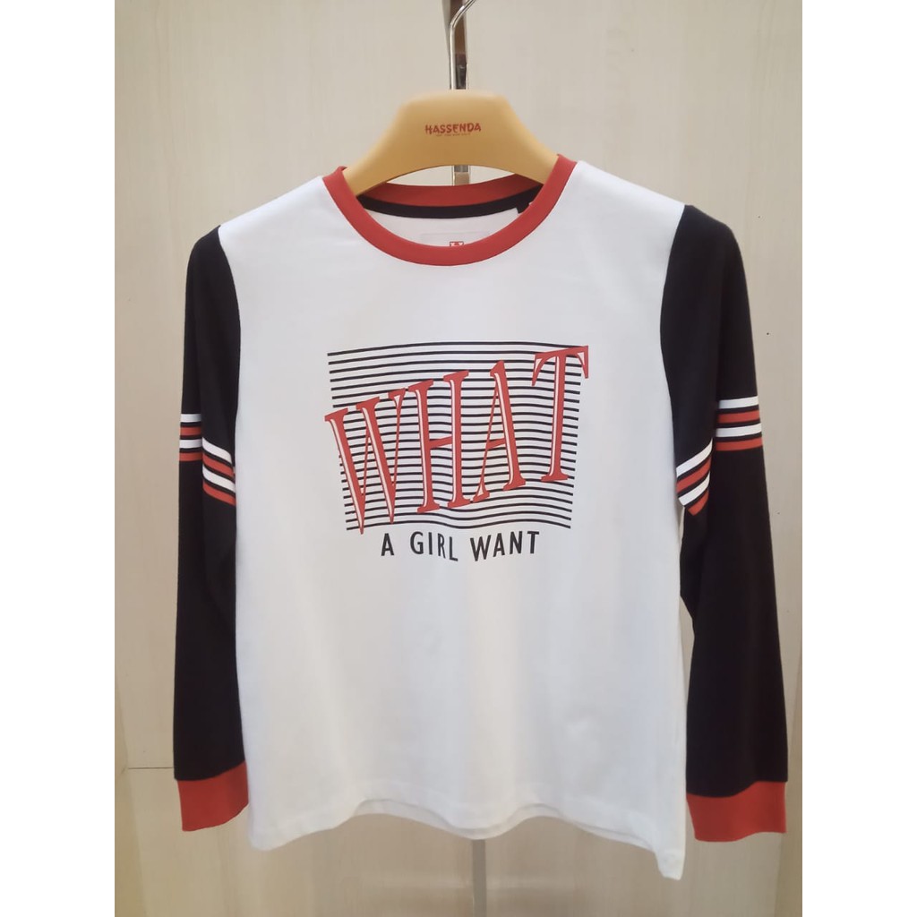 Kaos Lengan Panjang Wanita / Baju Wanita Hassenda Ori Murah