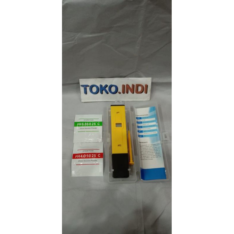 PH Meter Digital + Box / Alat Ukur Keasaman Air - Hidroponik, kolam, minuman