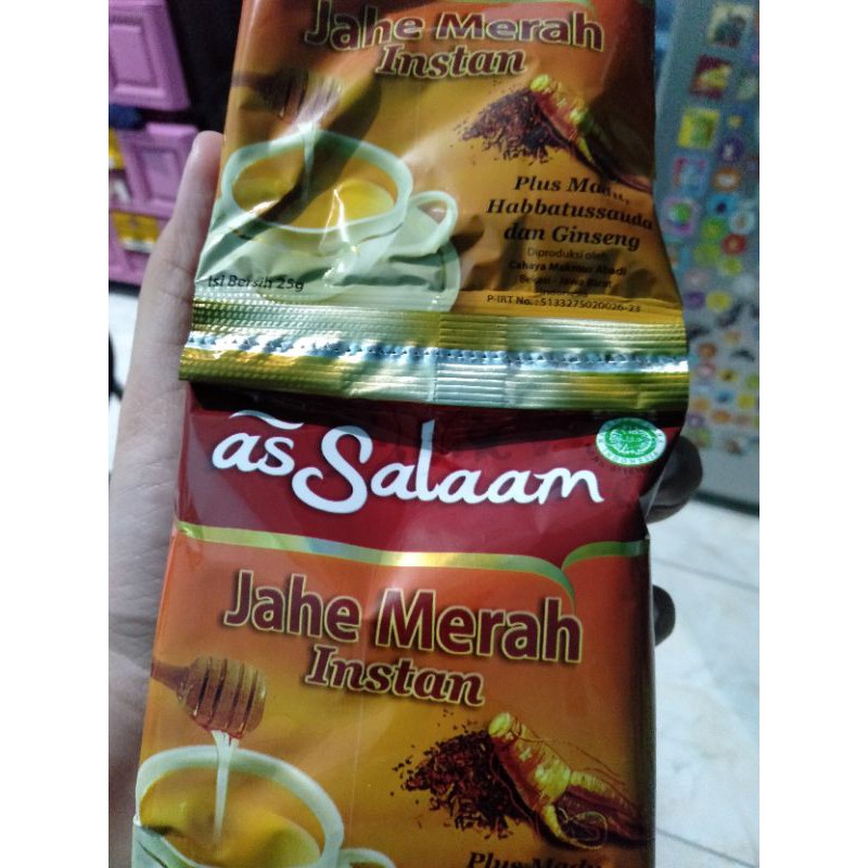 

Jahe Merah Instan Paling Enak as Salaam 10 bungkus