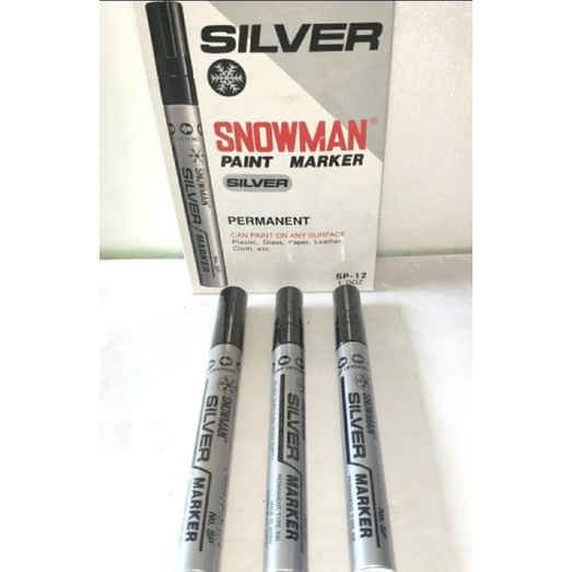 

Snowman Paint Marker Silver SP-12 1 pcs