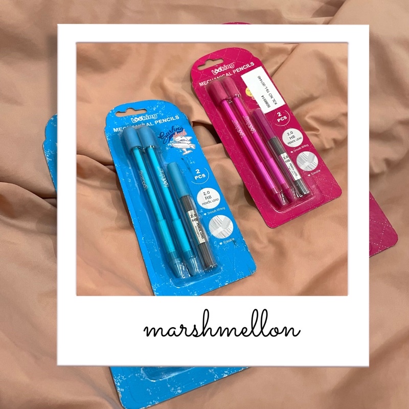 

Premium Mechanic Pencil | Pink & Blue | Pensil 2B Isi Ulang / Refill | Pencil
