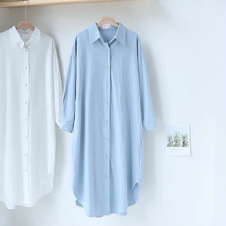 Import Terbaik Ailen Tunik Atasan Muslim Fashion Wanita Termurah & Terlaris - Putih sale