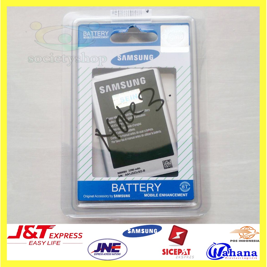 Baterai Samsung Note 3 N9000 N9005 N9006 Original Batre hp Galaxy Lama Battery Batray Batere Bateray