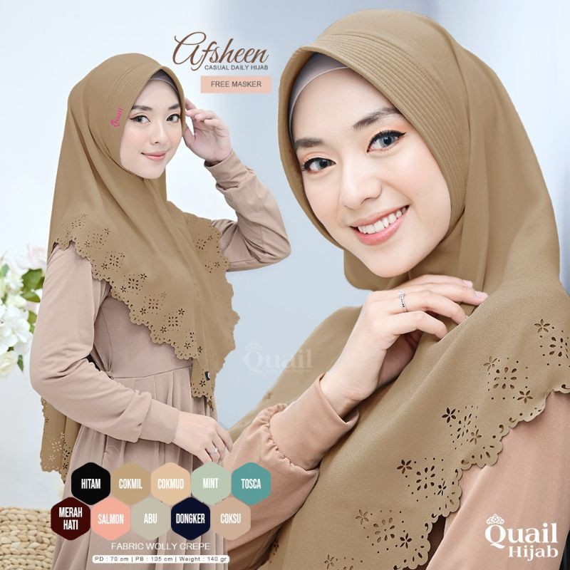 {ORI QUAIL HIJAB} afsheen khimar
