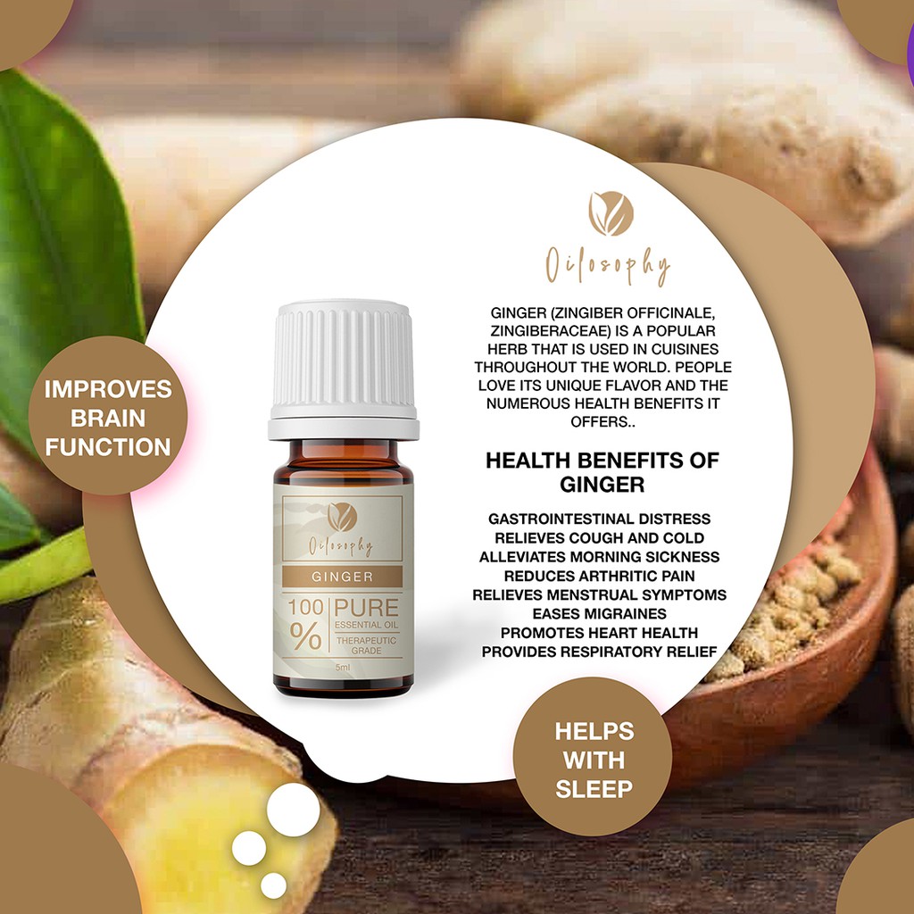 ESSENTIAL OIL | MINYAK ATSIRI | GINGER | MINYAK JAHE | KESEHATAN 5 ml