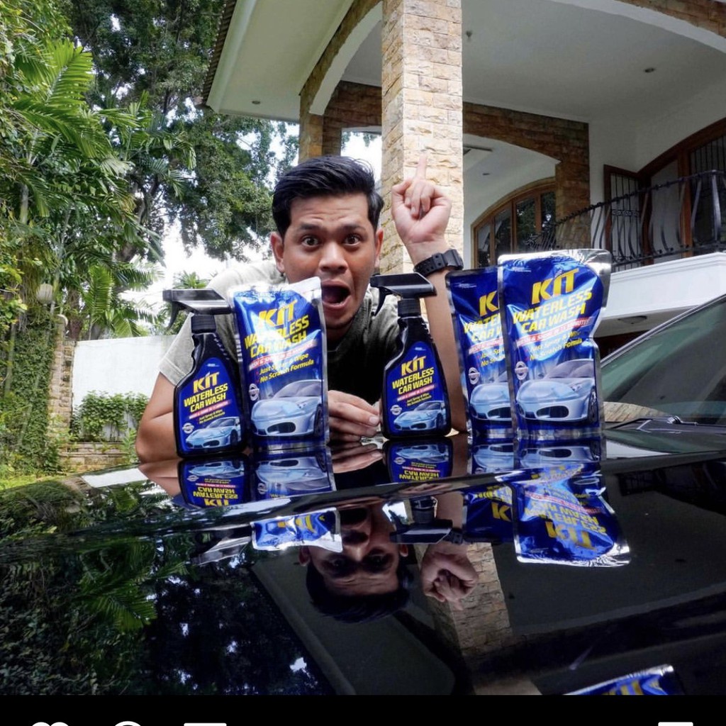 [BISA COD] KIT Waterless Car Wash Spray Cuci Mobil Tanpa Air Shampo 500Ml