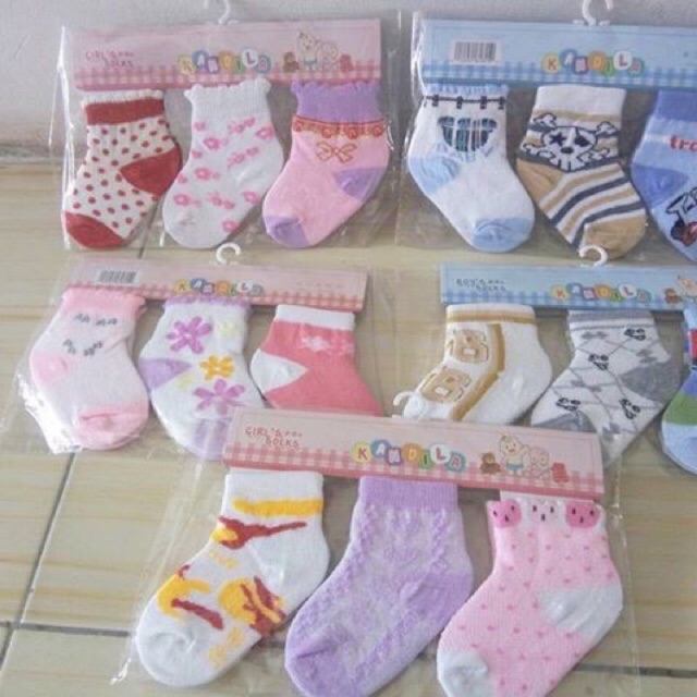 3psg Winteku /  Kandila Kaos Kaki Bayi Newborn - 1th Baby Kingdom