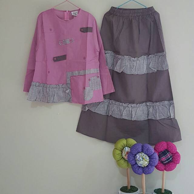 STELAN ANAK LUNANGO ROK REMPEL Rp 225.000