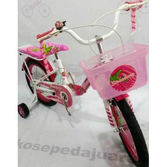 Sepeda Wimcycle Anak Mini 16 Strawberry