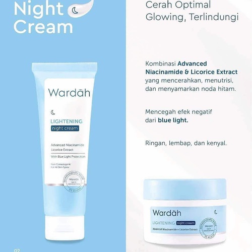 Wardah Lightening Night Cream / Wardah Lightening Night Cream Series