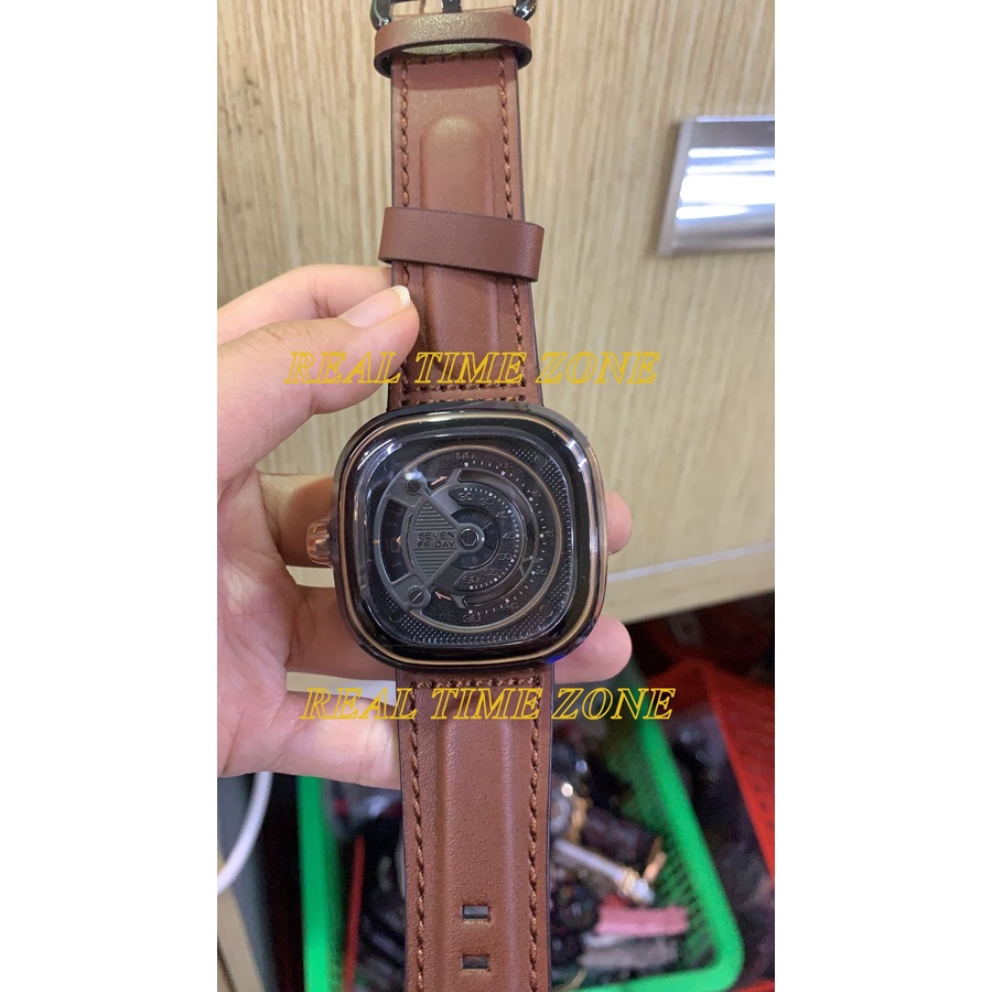 Best Seller Jam Import Sevenfriday Sf-M2b/01 Brown Swiss Eta Factory Matic 47mm Garansi 1th