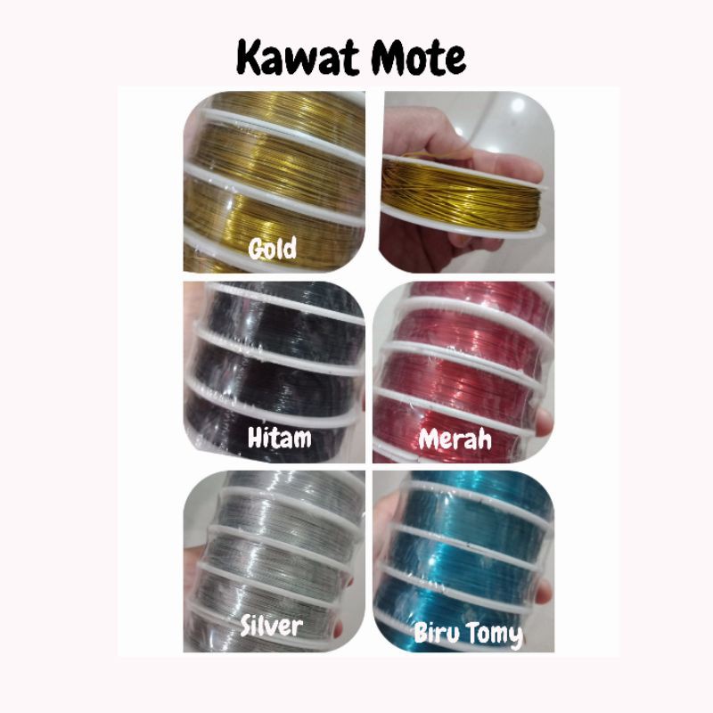 Kawat Mote 0.40mm -  isi 50m  / kawat pengikat / kawat metalik