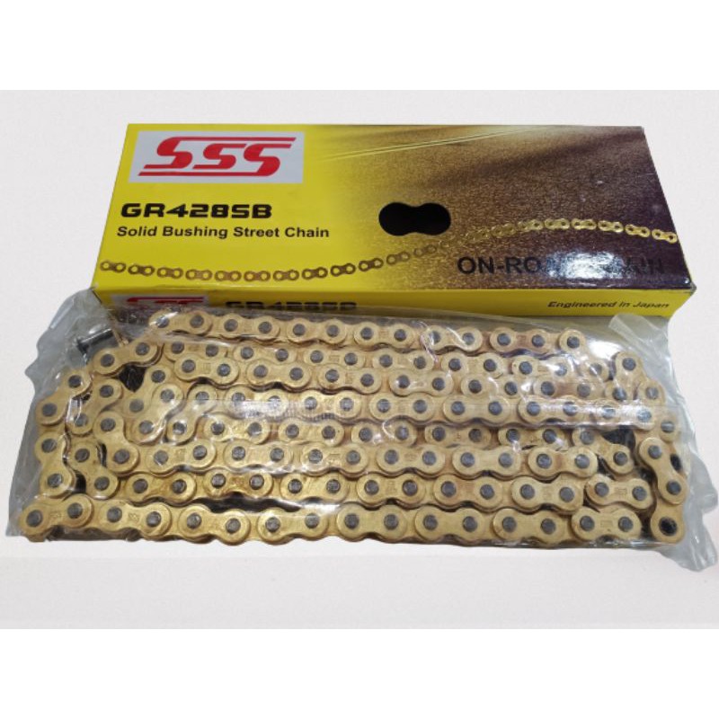 SSS CHAIN RANTAI 428 SB 415 HSB GOLD 130L 110L rante ss HEREX CB150R VIXION SATRIA JUPITER SUPRA