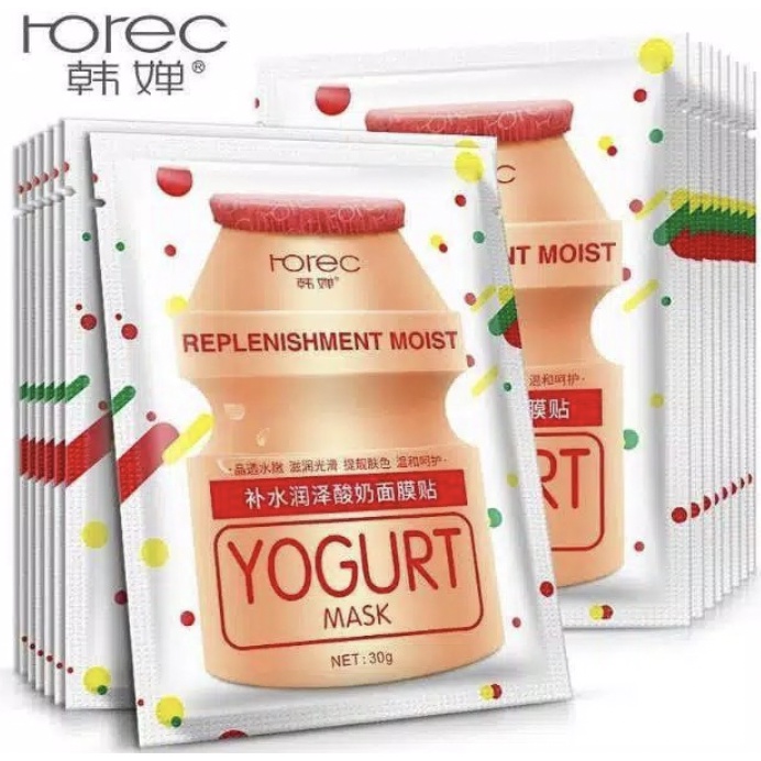 ROREC HCHANA Yogurt Yakult Sheet Mask Masker Wajah Original RR003