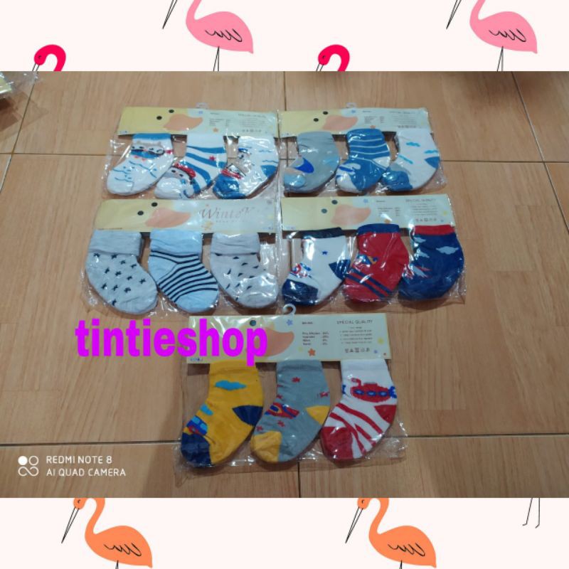 Kaos Kaki bayi Winteku  / bayi socks 0-12 Months