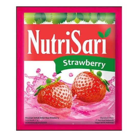 

Nutrisari strawberry stroberi renceng 10 sachet
