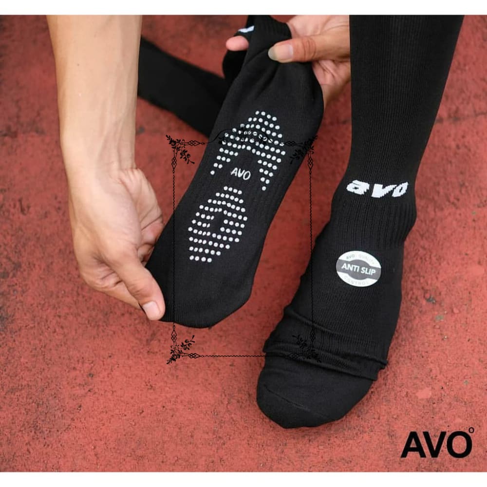 Terlaris Kaos Kaki Bola Panjang Anti Slip Avo Original Elegan