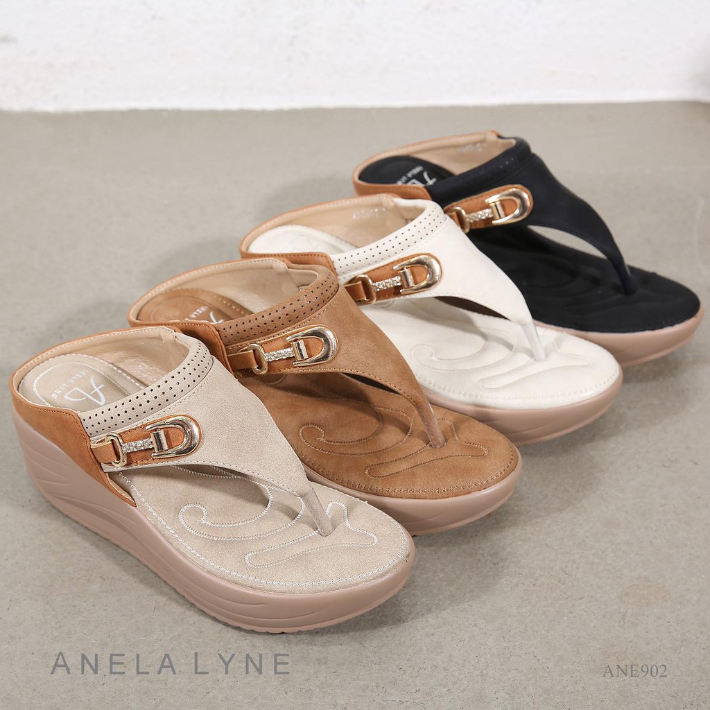 SEPATU/SANDAL WANITA ANELA LYNE WEDGES EZZA ANE902