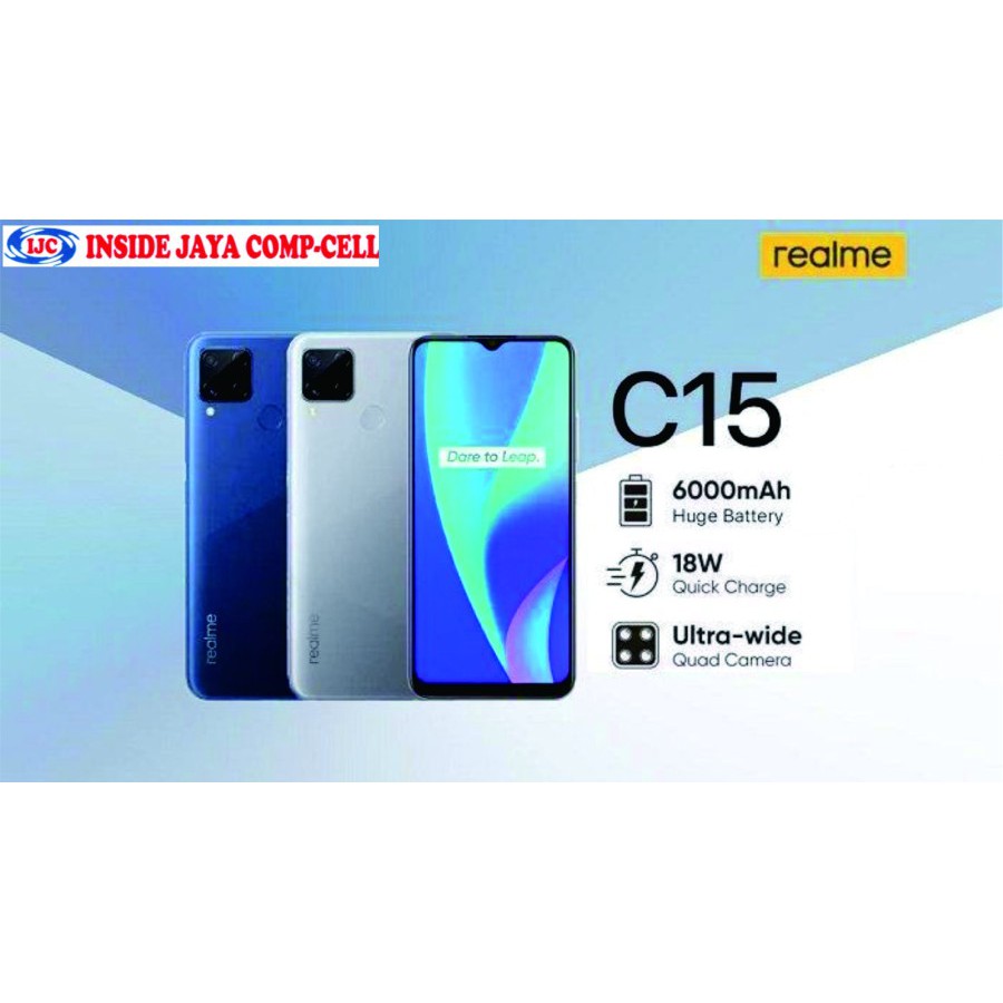 REALME C15 (4GB/ 64GB) - Biru Muda