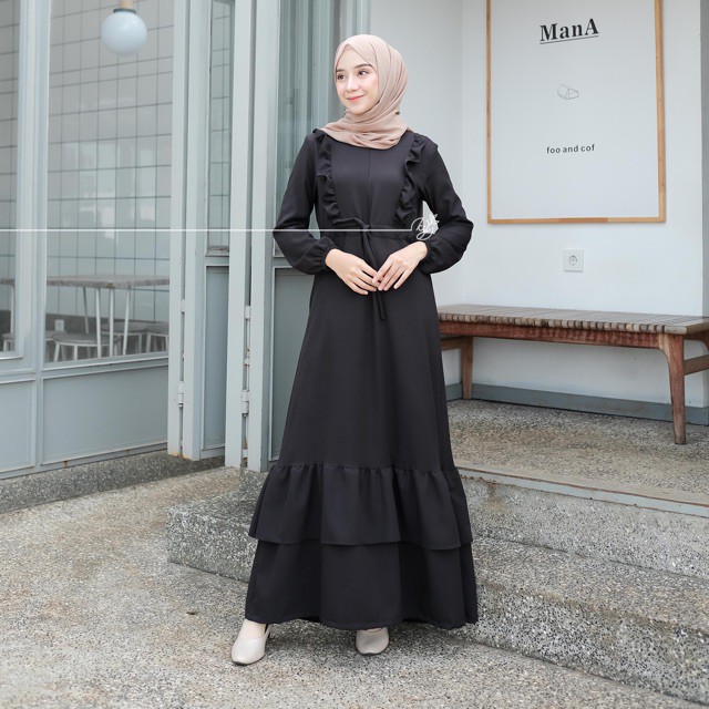 Koyu Hijab L.Zara Cela Dress