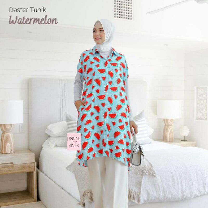 Daster Tunik Watermelon by Jannah River || Daster Premium JannahRiver