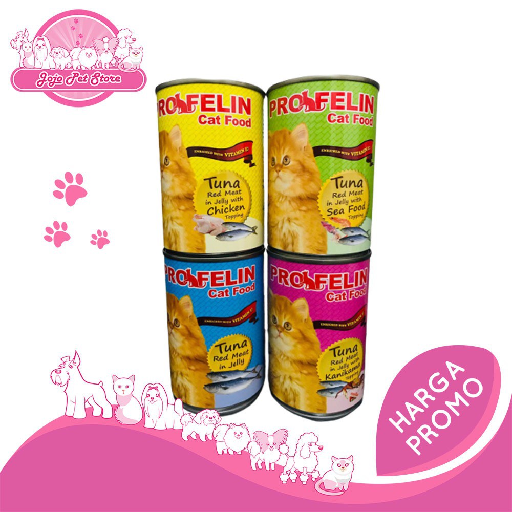 Jual PROFELIN TUNA RED MEAT JELLY WITH CHICKEN TOPPING 400GR MAKANAN KUCING Shopee Indonesia