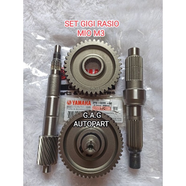 1 SET GIGI RASIO GIGI GARDAN GEARBOX GIRBOX YAMAHA MIO M3 MIO Z FINO 125 SOUL GT XRIDE 125