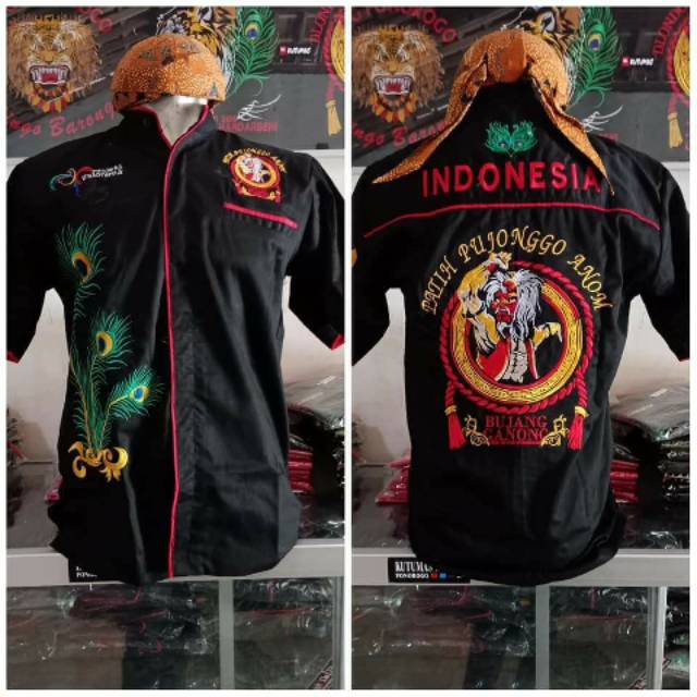 Hem bordir || bujang ganong ||patih pujonggo anom ||kemeja bordir