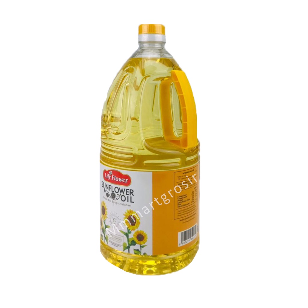 Lily Flower Oil / Minyak Goreng / Minyak Biji Bunga Matahari / 2Liter