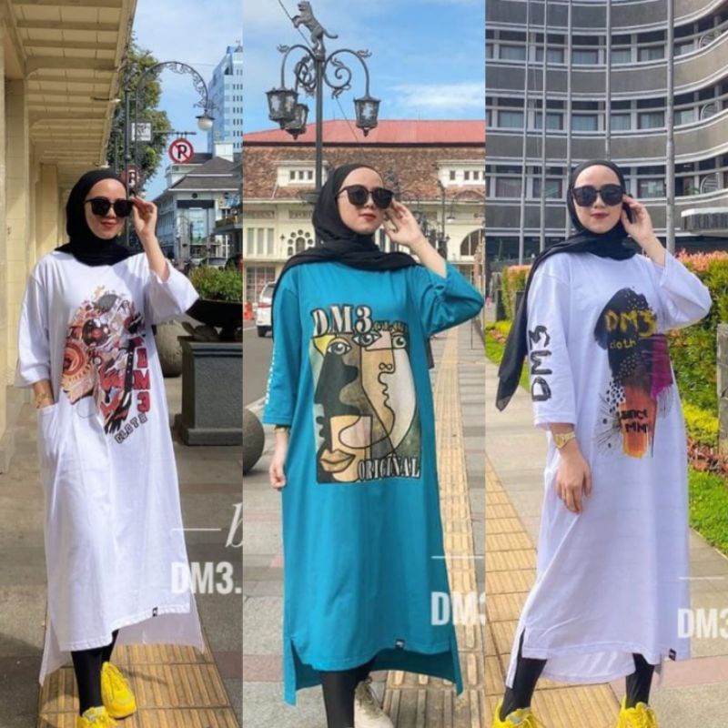 VRN ID - DM3 ORIGINAL 100%/ LONG TUNIK DM3 /LONG TUNIK ORIGINAL/TUNIK DM3/TUNIK/TUNIK KAOS/DM3 TERBA