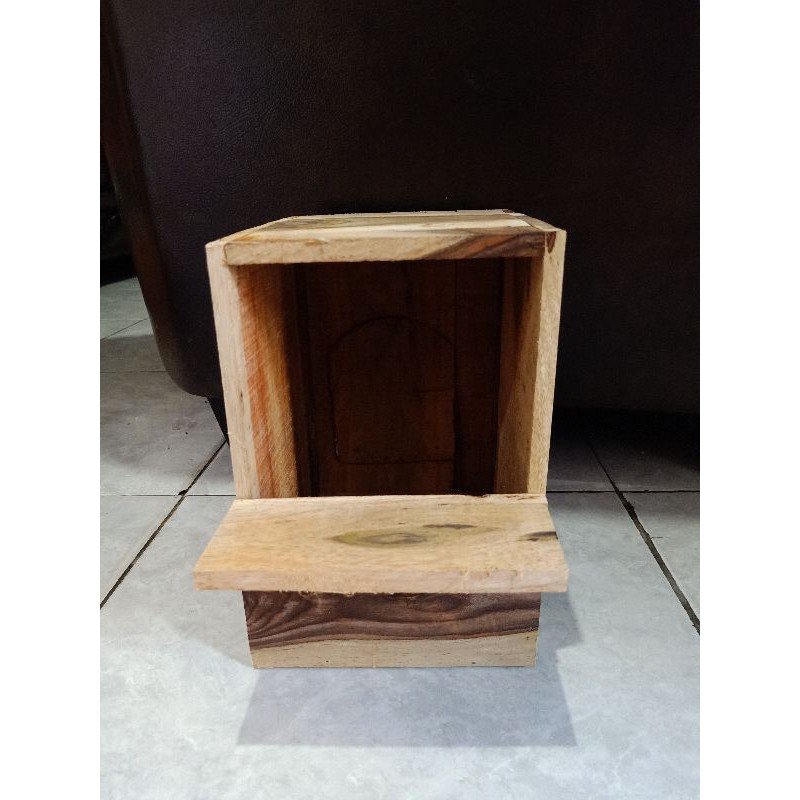 Glodok ternak murai kayu model kotak - glodokan ternak murai kayu