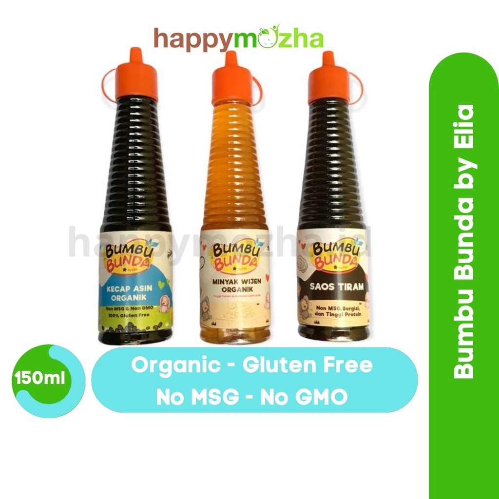 

Kecap Sehat Bumbu Bunda By Elia Kecap Asin Organik/Saus Tiram/Minyak Wijen Oganik