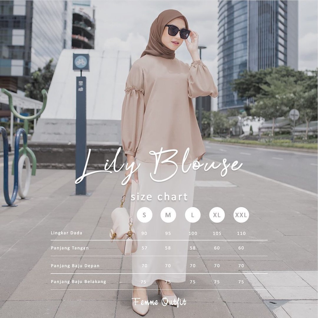 Femme Outfit - Lily Blouse (Blouse wanita)-2