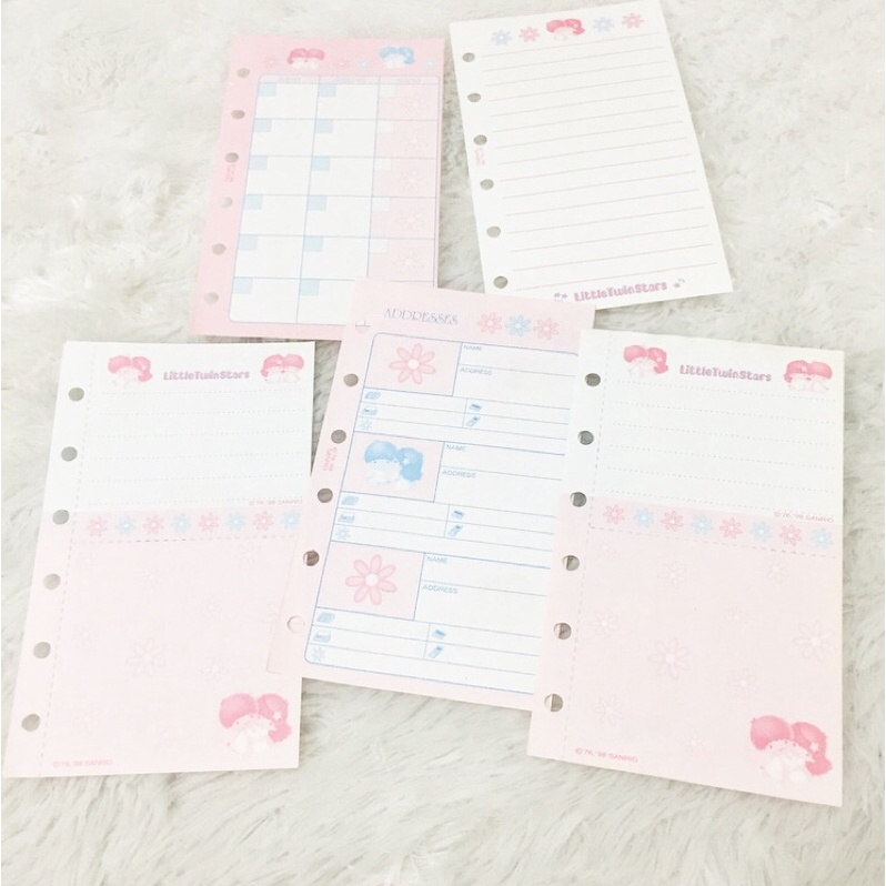 

Little Twin Star Refill Ordner Diary Kertas File Jurnal Agenda