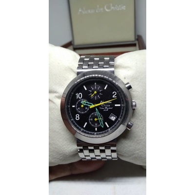 Jam Tangan Alexandre Christie Original CHRONOGRAPH Seri 6080MC