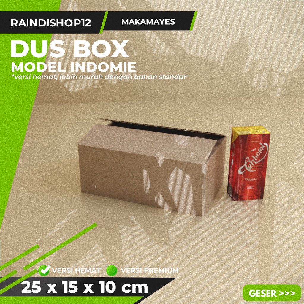 

BOX 25 X 15 X 10 CM KARDUS KOTAK KEMASAN PACKAGING KADO POLOS