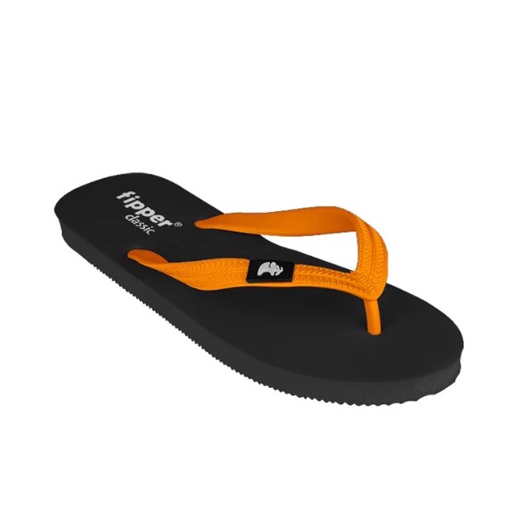 Sandal Fipper Classic Black Orange Jaffa Original