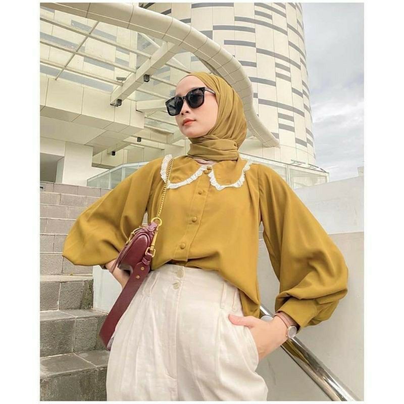 1KG MUAT 5PCS | KELLYA TOP SHIRT RENDA FASHION OOTD SELEBGRAM HITS WANITA MASA KINI